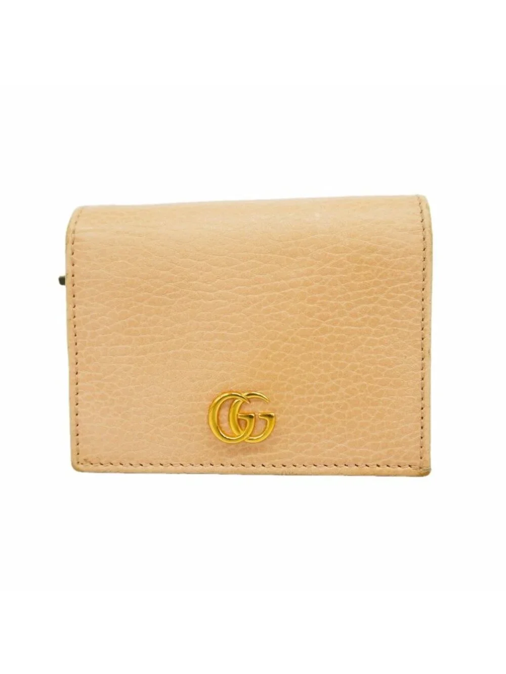 Gucci Wallet GG Marmont Leather Pink Gold